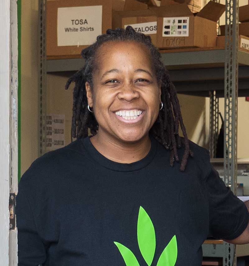 Smiling business owner